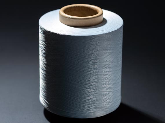 ペレット材料を練り込んだ糸イメージ